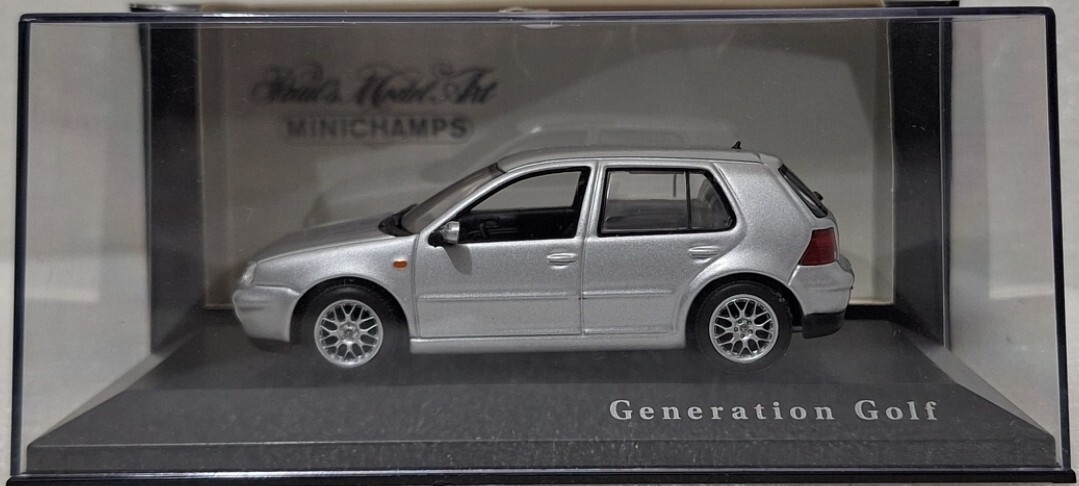 VW Volkswagen Golf 4 IV GTI 1997 Silver 1:43 Minichamps EXTREMELY