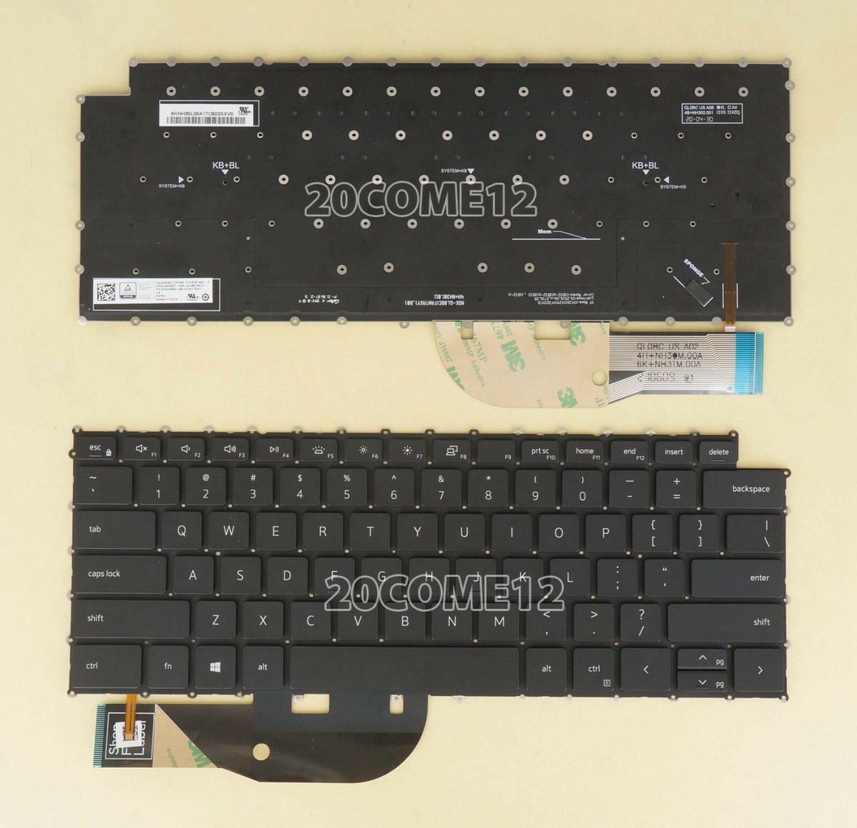 New For DELL Precision 5550 5560 5570 5750 5760 5770 Keyboard
