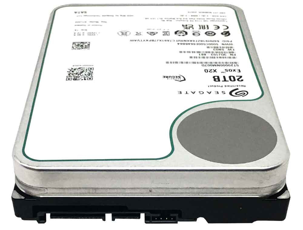 Seagate Exos X20 20TB 7200 SATA 6Gb/s 3.5in Enterprise Hard Drive