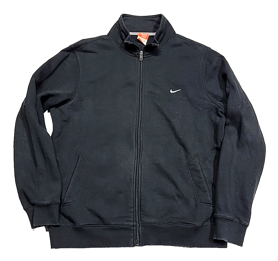 Vintage 90's Nike The Athletic Dept Y2K Black Swoosh Full-Zip