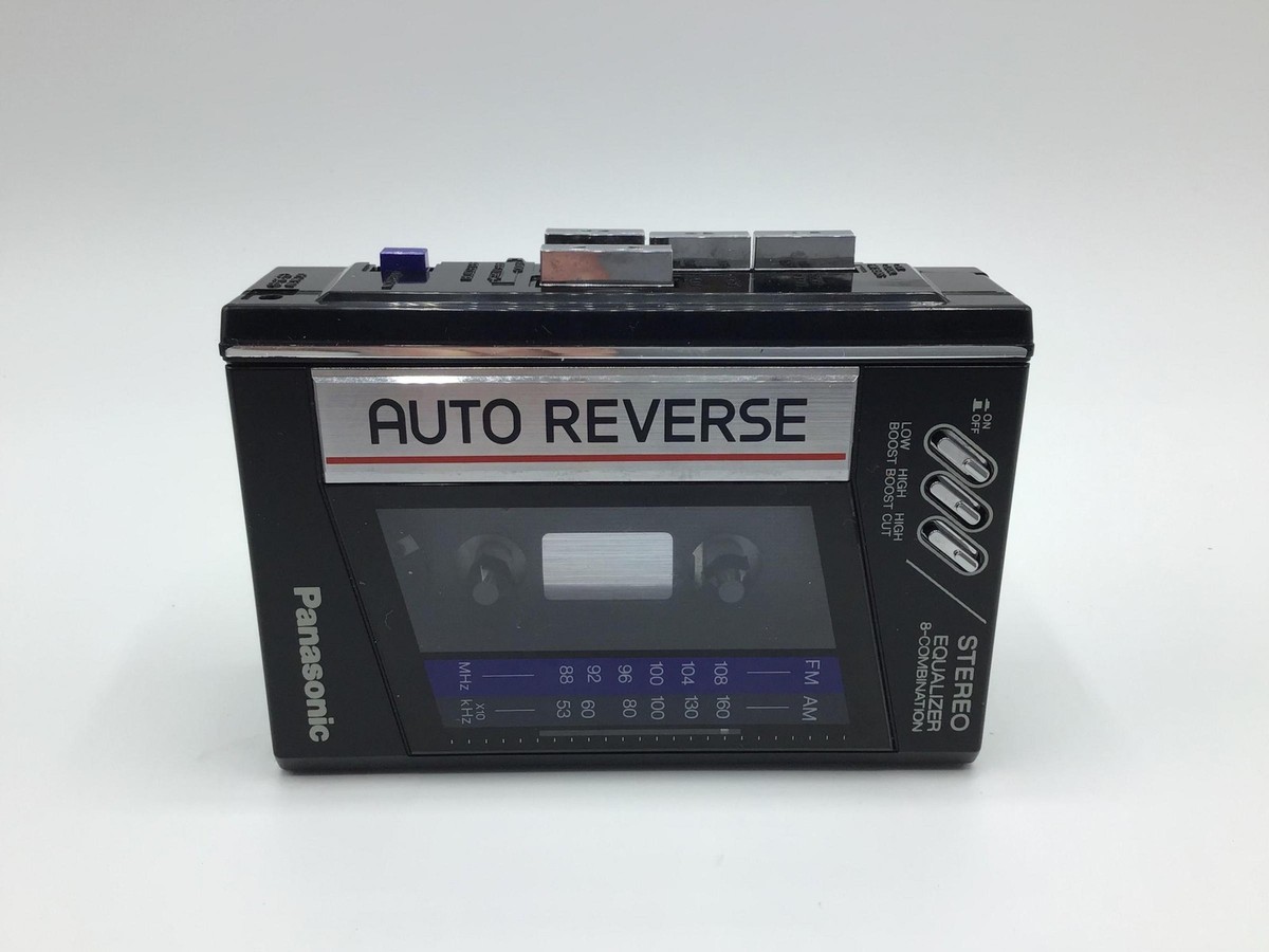 Vtg 1980s Panasonic Auto-Reverse Cassette Player AM/FM Radio Japan