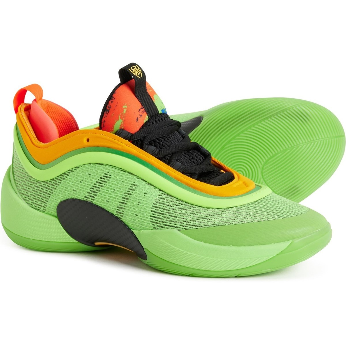 Adidas Men's D.O.N. Issue 6 Basketball Shoe Green Orange IG9089