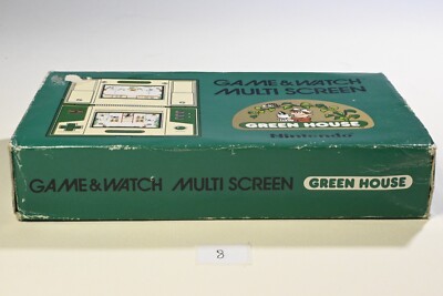 Vintage Boxed Nintendo Game And Watch Greenhouse handheld