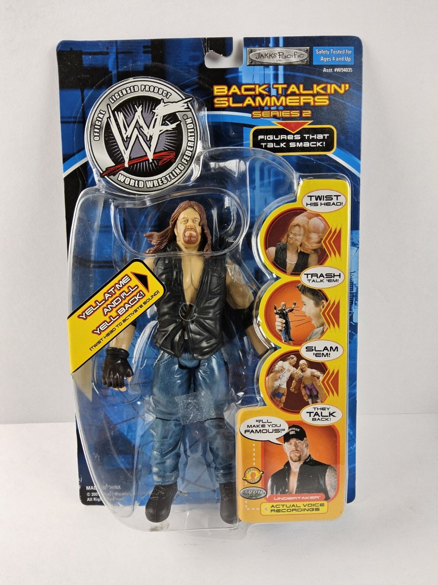 2001 WWF Back Talkin Slammers Undertaker Talking Action Figure