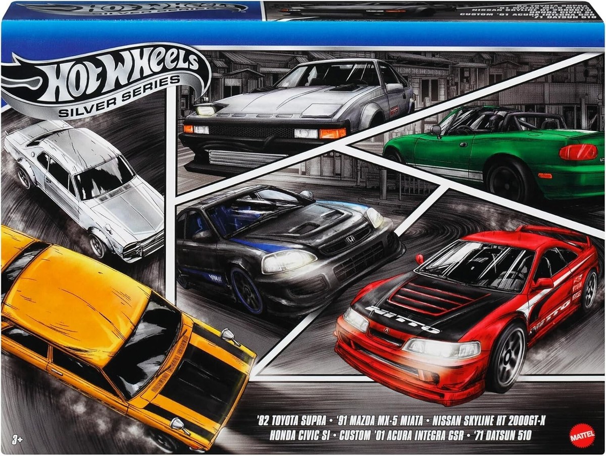 Hot Wheels Street of Japan Multipack Supra Civic Skyline Miata