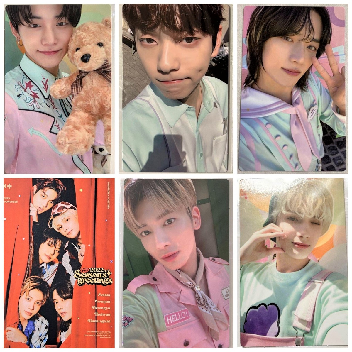 TXT Season greetings 2022 Official Double side Photocard Photo