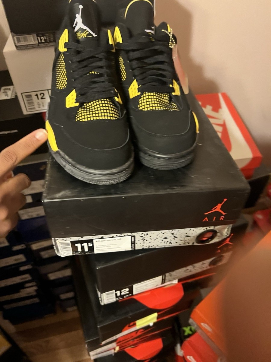Size 11.5 - Jordan 4 Retro Low Thunder for sale online | eBay