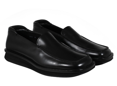 Prada Mens AW99 Vtg Square Toe Loafers US 9 UK 8 Black Leather