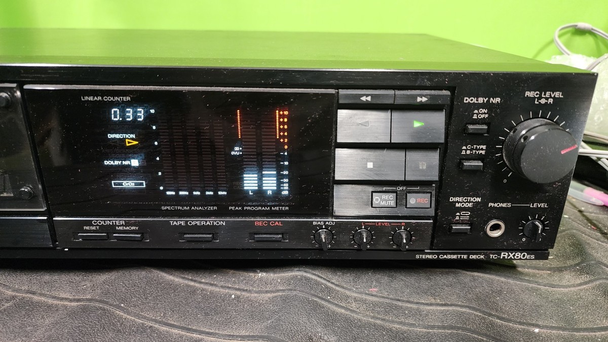 Sony TC-RX80ES STEREO Cassette Deck Tape Player ES Series Tested