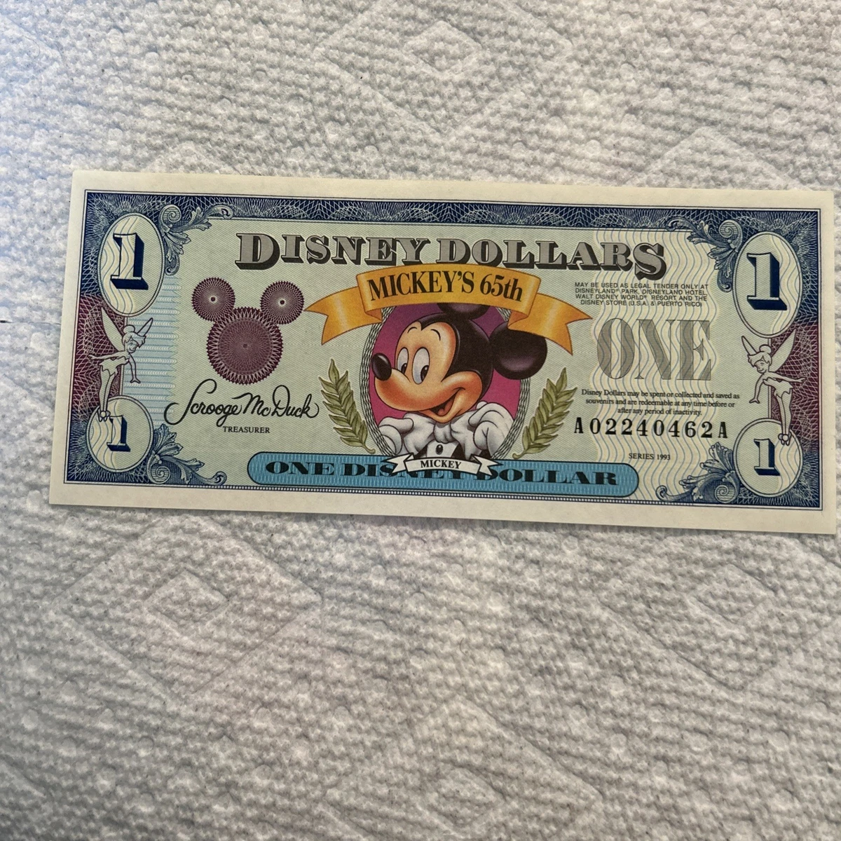 1993 Disney Dollar for sale | eBay