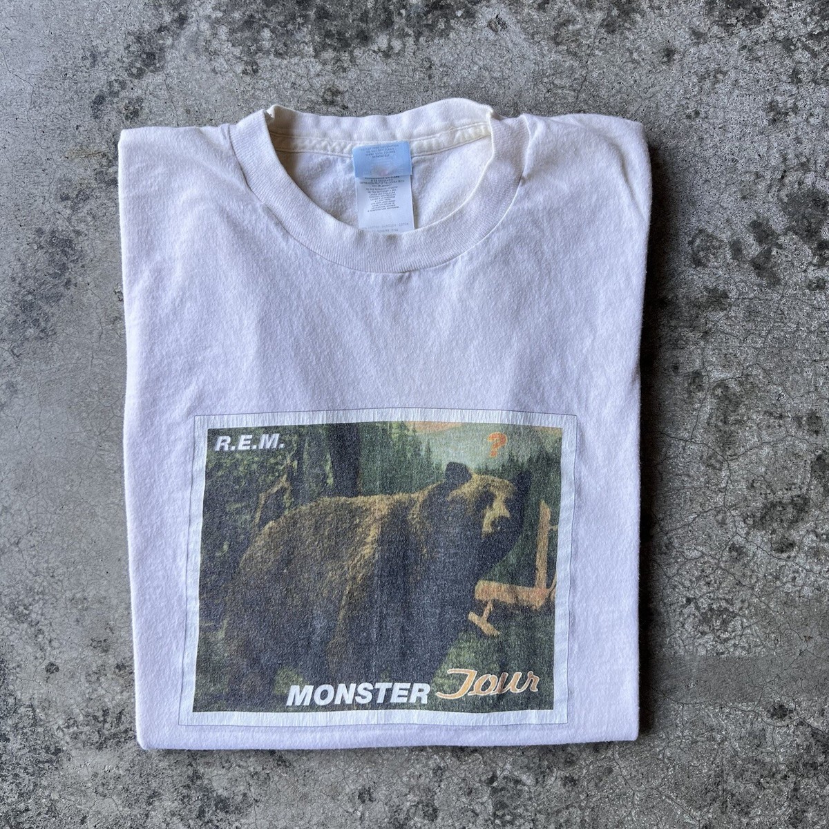 Vintage 90s 1995 R.E.M. Monster Tour Band T Shirt Mens Size XL