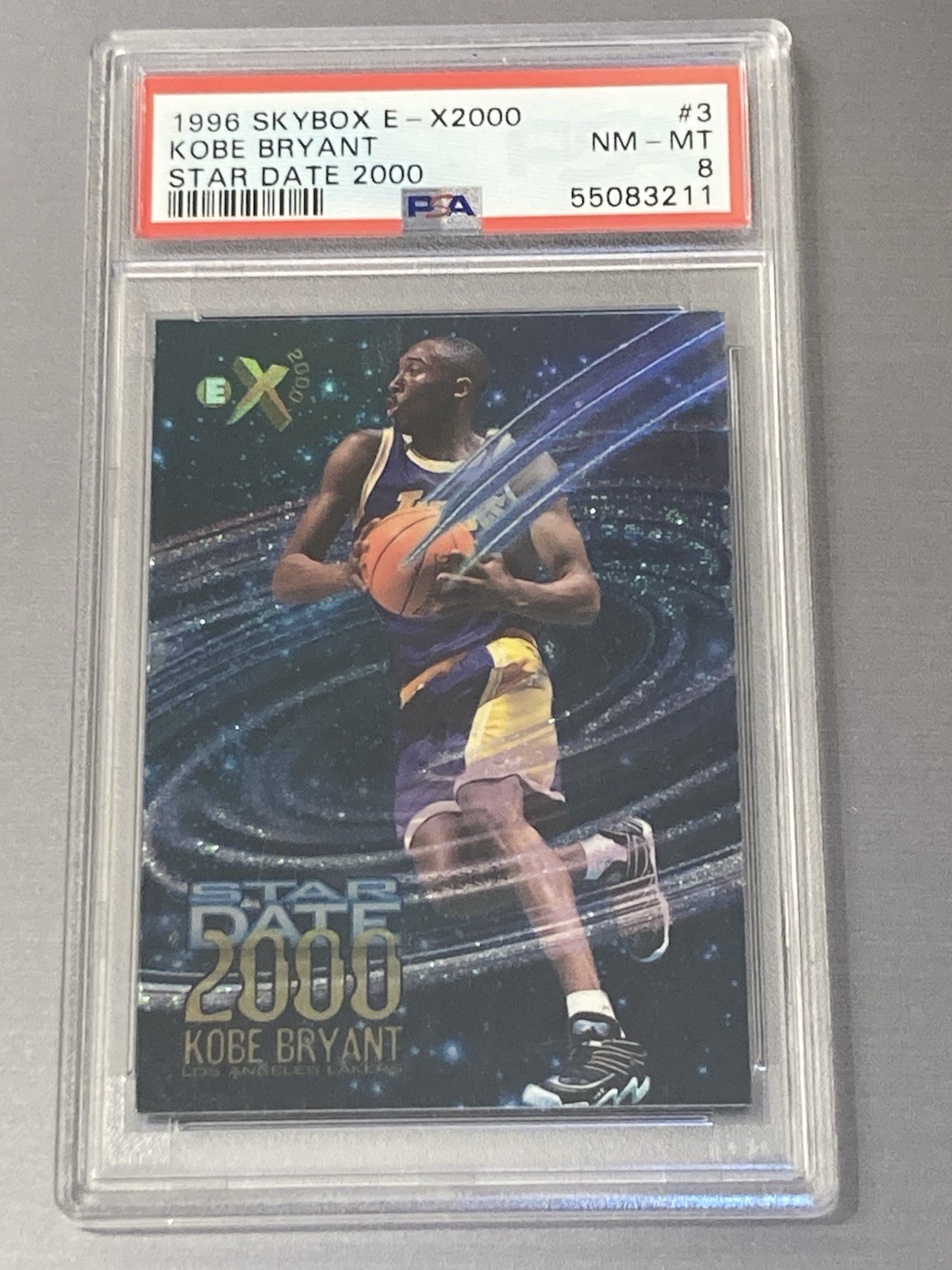 Kobe Bryant 1996 Skybox E-X2000 #3 Star Date 2000 Price Guide
