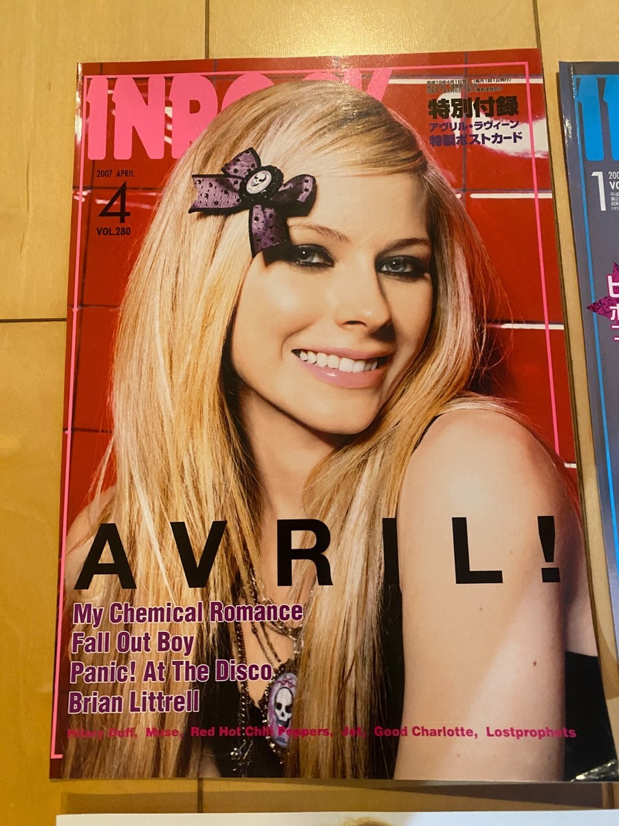 AVRIL LAVIGNE Japan 2007-2012 IN-ROCK magazine cover x8! Best Damn