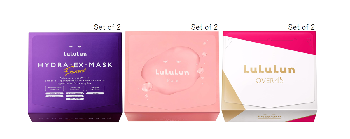 Set of 2] LuLuLun Face Mask Large Capacity Hydra EX / Pure Every's