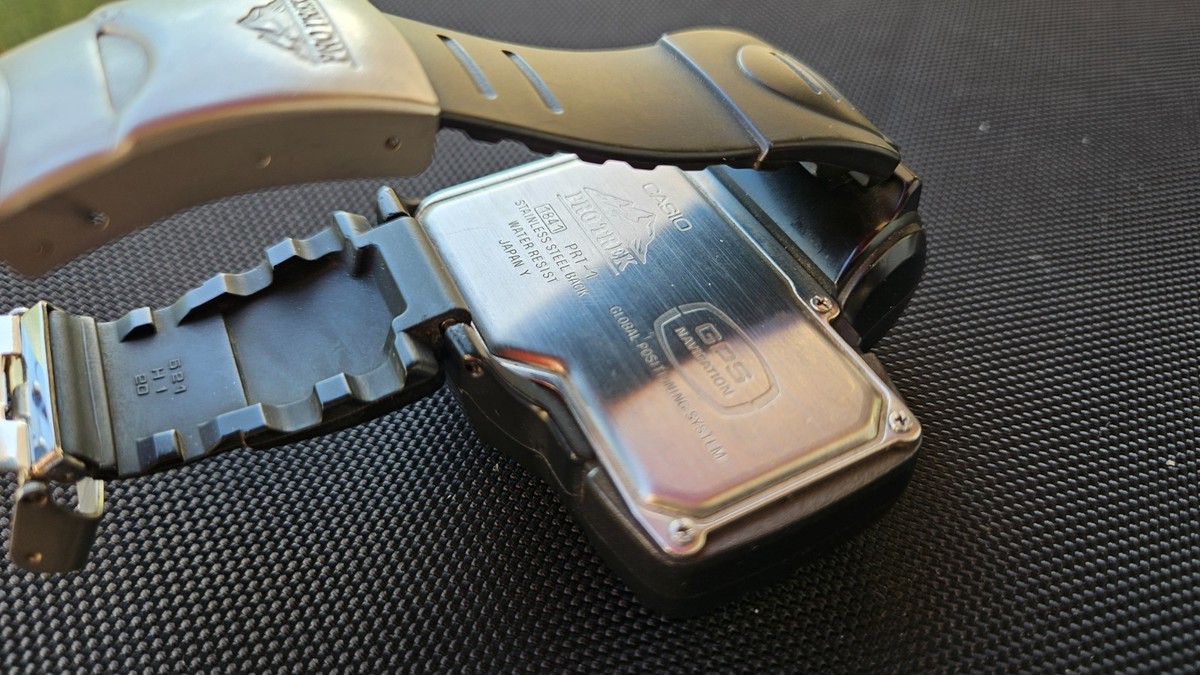 RARE 1st GPS Casio Protrek Digital Navigation Prt-1 Vintage Watch