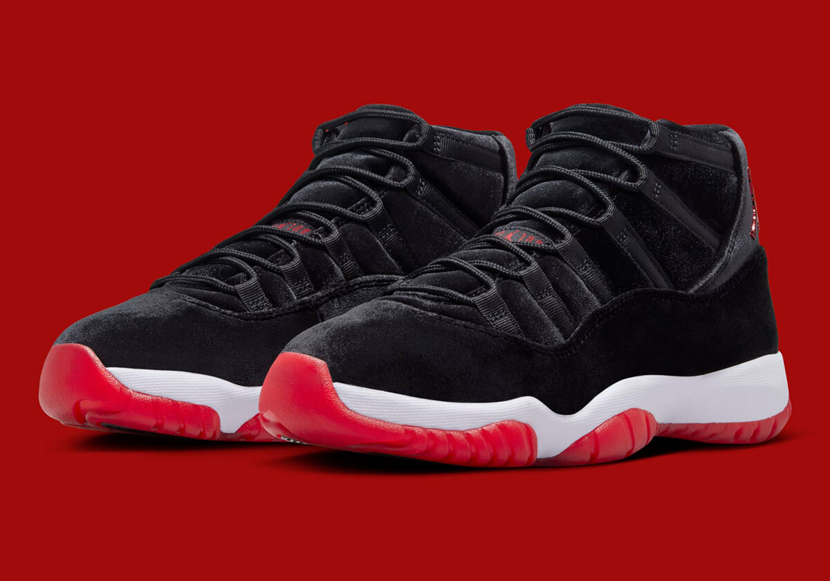 Nike Air Jordan 11 Retro Bred Velvet Black Gym Red DB5457-061 8.5