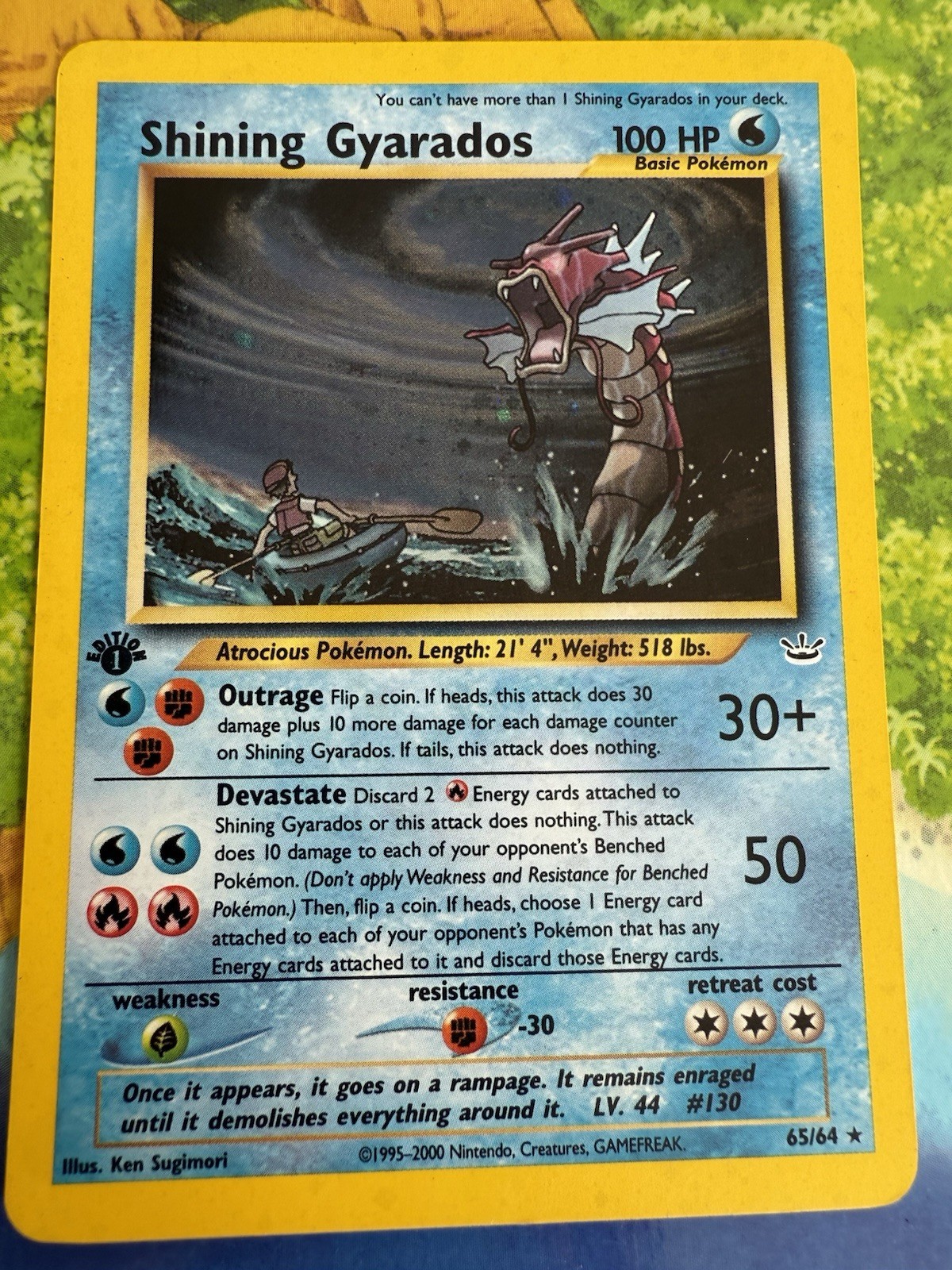 Shining Gyarados 2001 Neo Revelation #65/64 1st Edition Holo Price