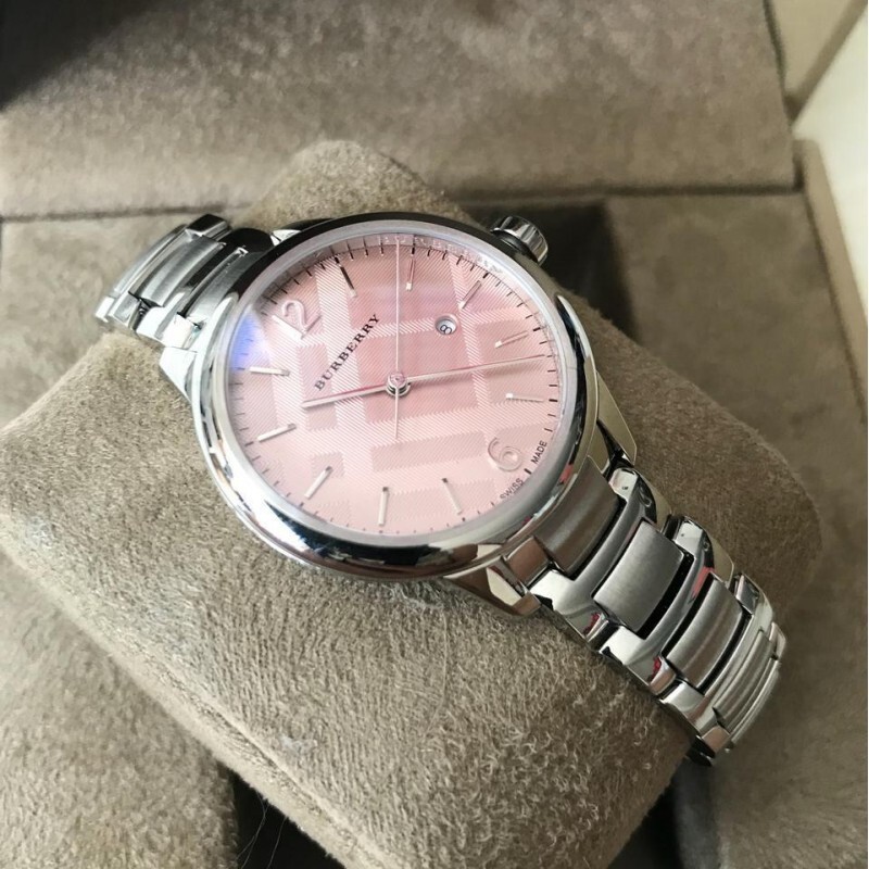 Burberry watch BU10111 Ladies Pink Dial 32mm | eBay