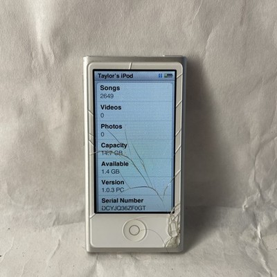 Apple iPod nano A1446 7th Generation Grey (16 GB) - Tested & Works