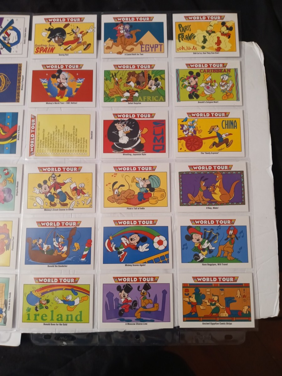 Vintage 1990's Impel Disney Mickey Mouse World Tour Cards | eBay