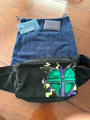 Prada x Universal Frankenstein Belt Bag Printed Tessuto | eBay