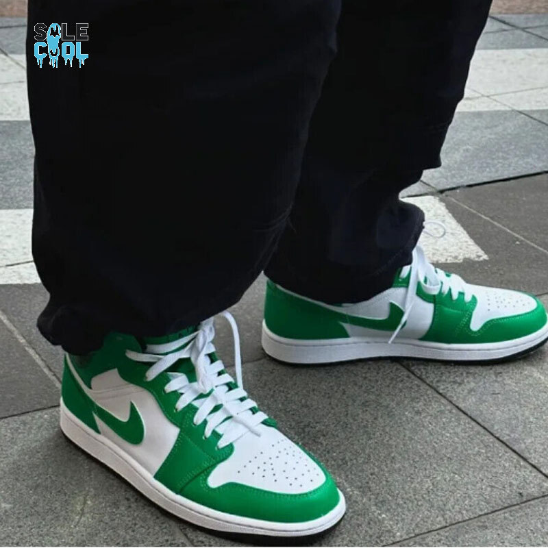 Nike Air Jordan 1 AJ1 Mid Lucky Green White Black DQ8423-301