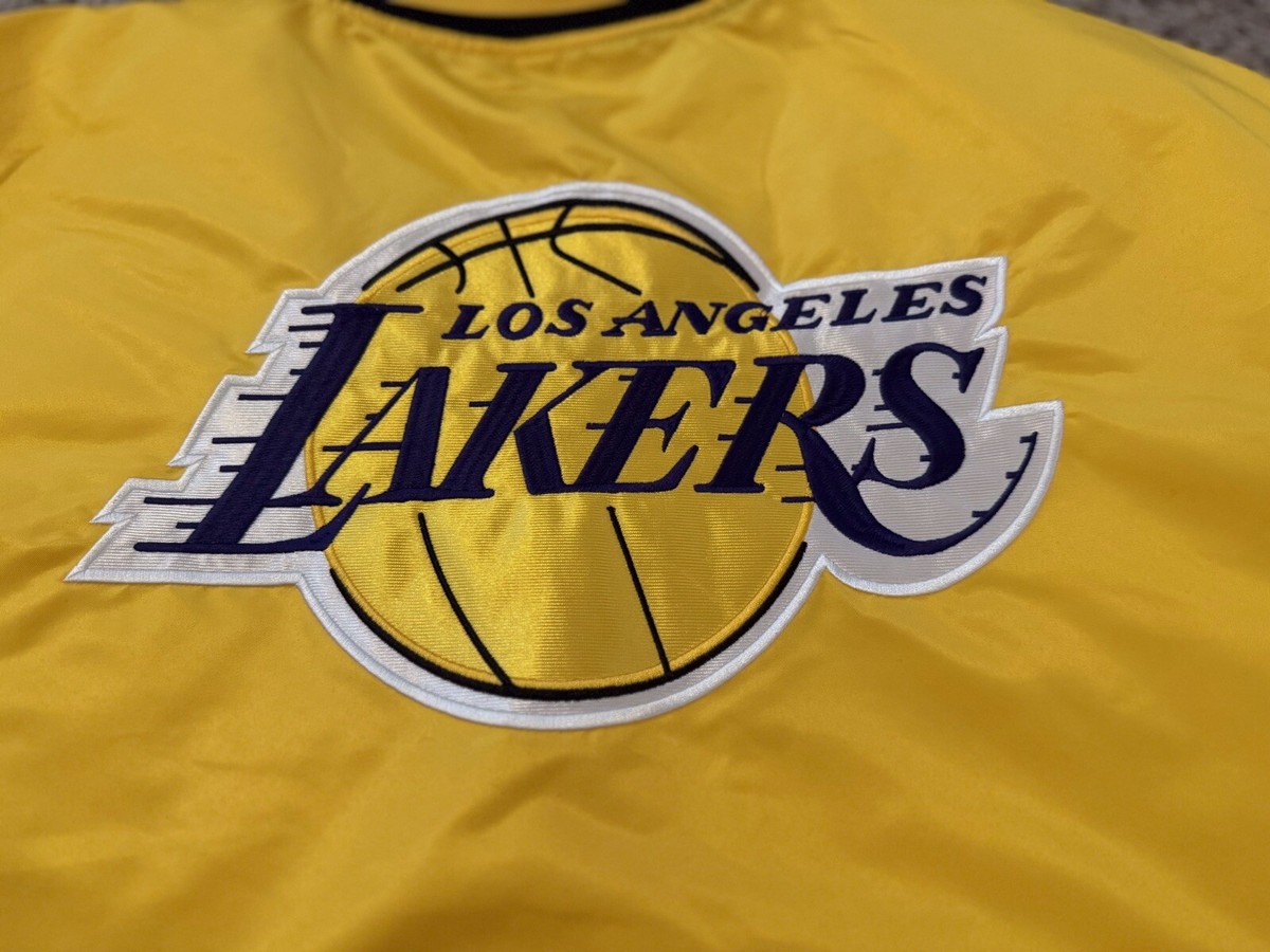 NEW! NBA Ultra Game Los Angeles Lakers Logo Stitched Yellow Jacket