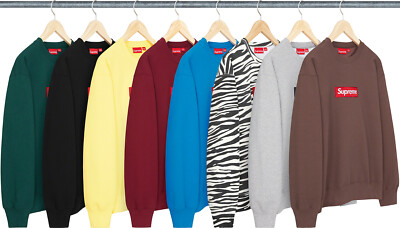 Supreme Box Logo Crewneck Sweatshirt FW22 (FW22SW65) Men's Size S