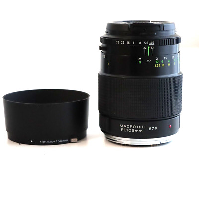 Bronica PE 105mm F4.5 Zenzanon Macro Lens for 645 ETR ETRS ETRSi