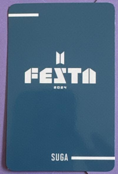 BTS FESTA 2024 ARMY ZONE Fan Club FC Limited Official Photo card