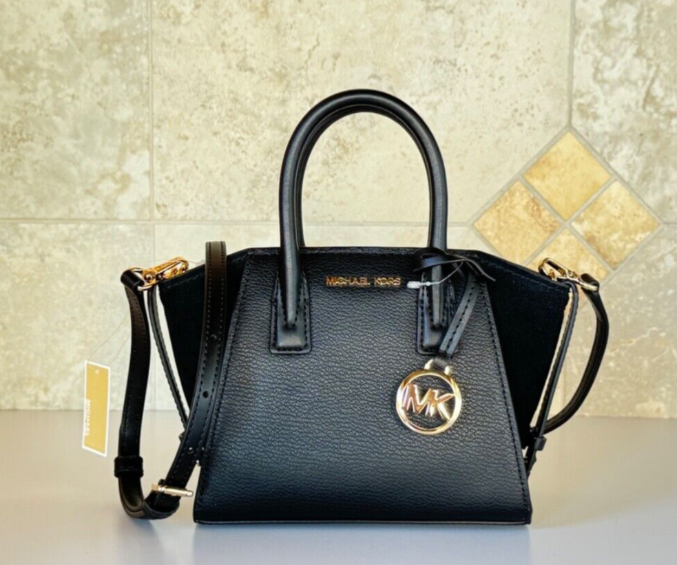 Michael Kors Avril XS MINI Satchel Shoulder Crossbody Bag Black | eBay