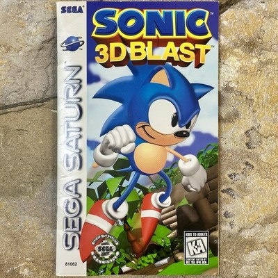 Sonic 3D Blast Manual w/ Registration Card - Sega Saturn | eBay