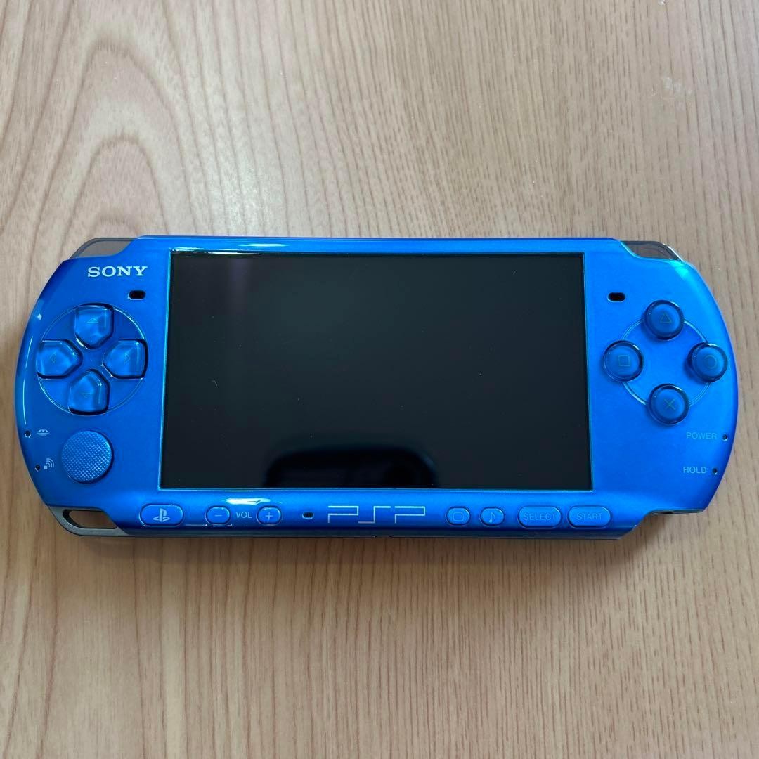 SONY Playstation PSP 3000 Vibrant Blue Game Console Good Tested