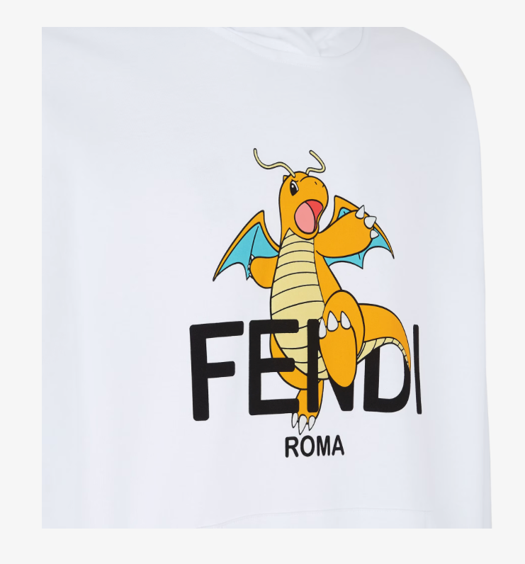 FENDI FRGMT Pokemon Sweatshirt Color White - Size Woman XS - Brand