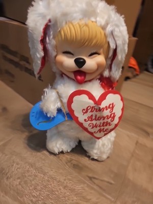 Vintage Rushton Star Creation laughing happy puppy rubber face