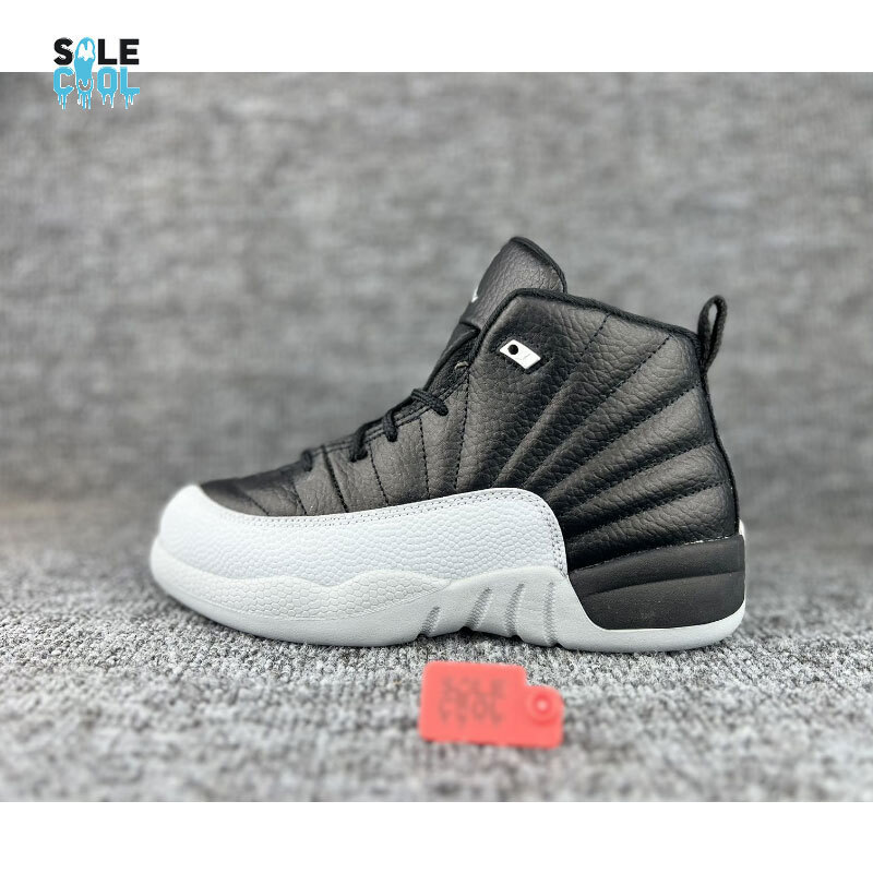 NIKE AIR JORDAN AJ12 RETRO PS PRESCHOOL Black/Wolf Grey Shoes