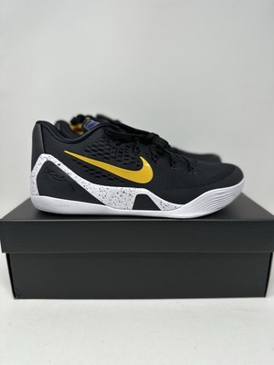 Size 10 NIKE KOBE 9 EM PROTO TB BLACK UNIVERSITY GOLD MENS / H1401