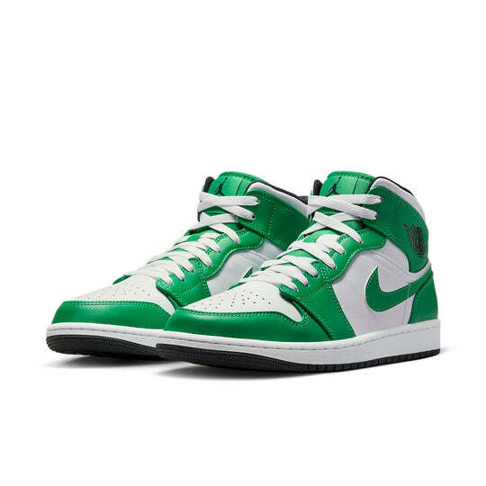 Nike Nike Air Jordan 1 Mid Lucky Green Black White Sneakers DQ8426