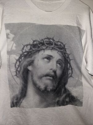 Archaic Smile Rare Vintage 90s Christ T-Shirt Guns Axel Rose L