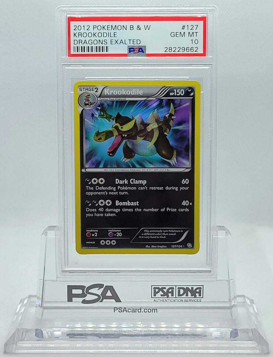 POKEMON DRAGONS EXALTED KROOKODILE #127 SECRET PSA 10 GEM MINT