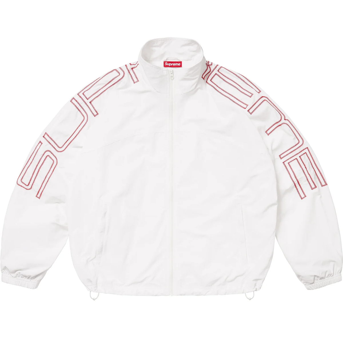 Supreme Spellout Embroidered Track Jacket 4colors SS25 | eBay