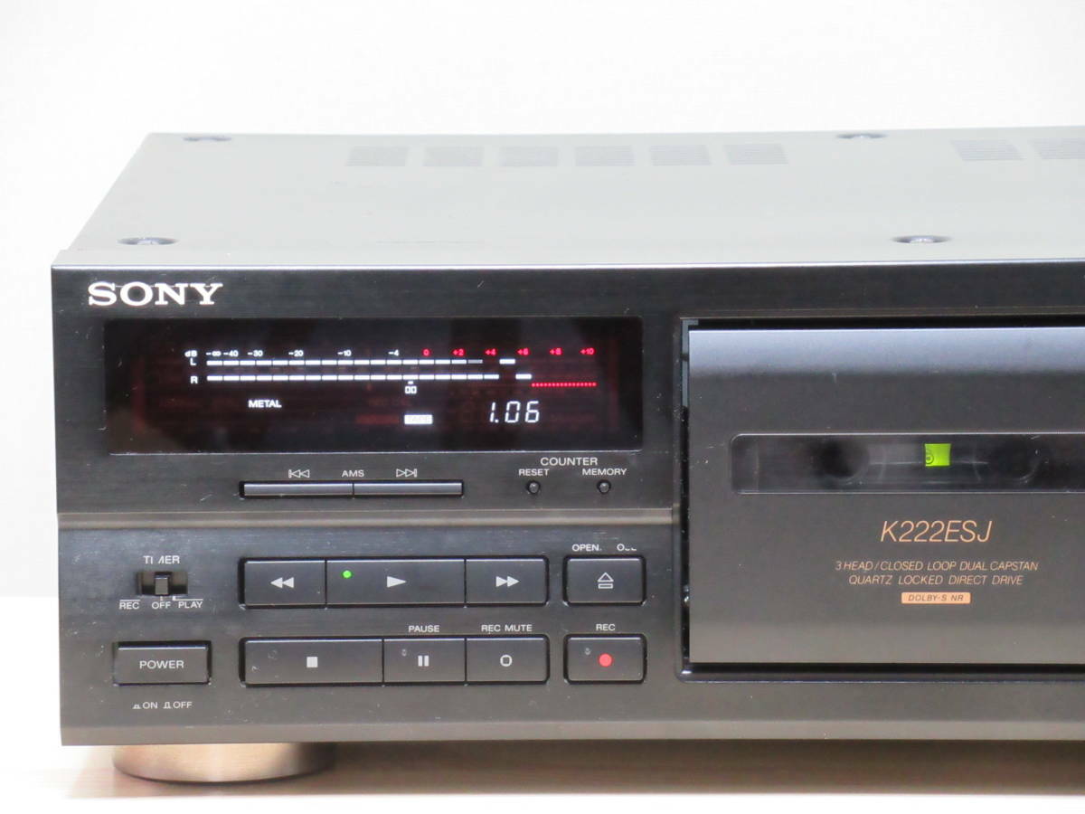 SONY Cassette tape deck TC-K222ESJ used working | eBay