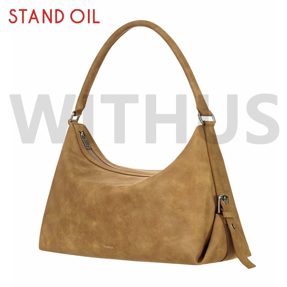 STAND OIL Mushy Bag Camel Women's Shoulder Bag - Tracking= | eBay