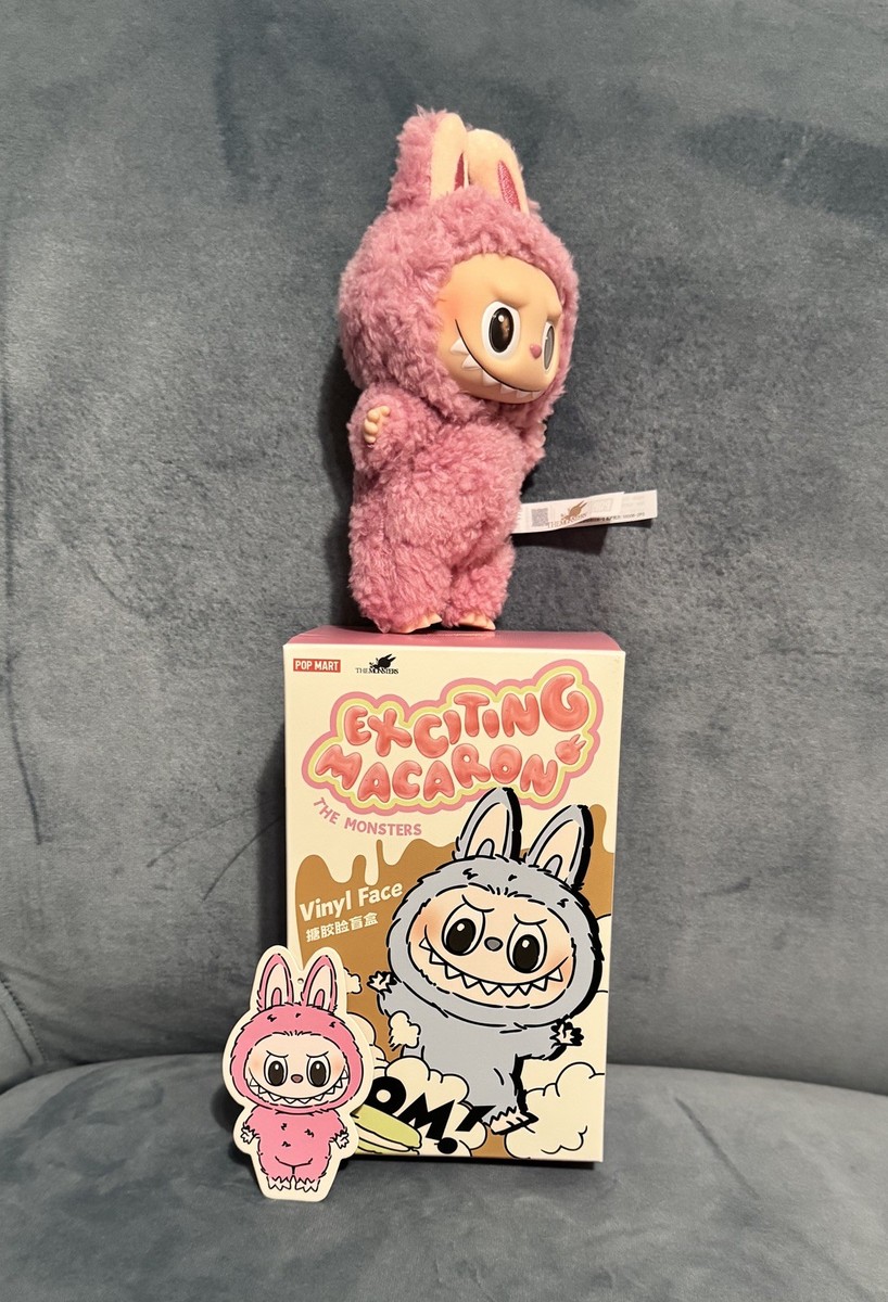 Authentic POP MART Labubu Exciting Macaron Vinyl Plush Opened Box