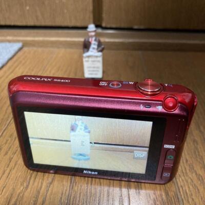 Nikon COOLPIX S6400 Digital Camera Glossy Red Touch Panel Optical