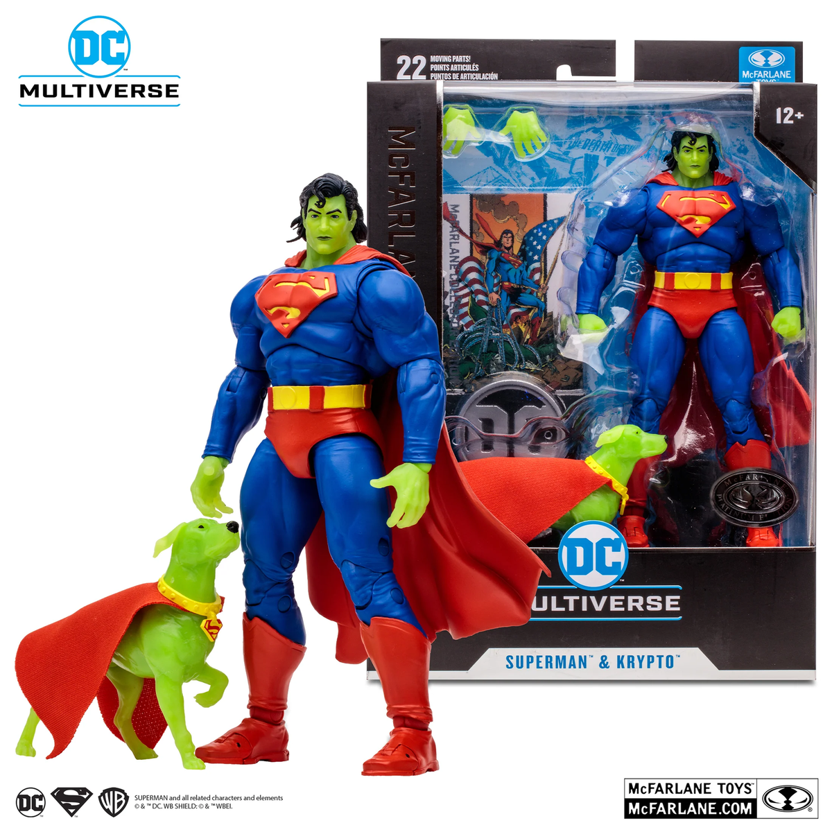 DC Multiverse Superman and Krypto Return of Superman (McFarlane