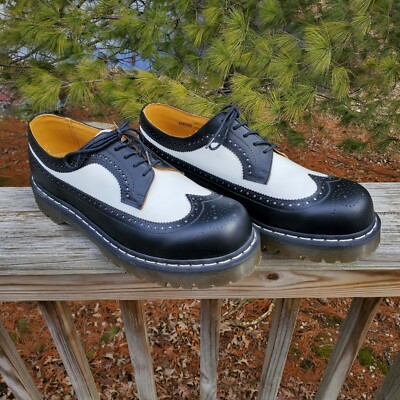 Dr. Martens Men's 3989 BEX Rogue Chunky Black & White Smooth