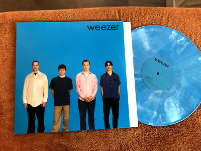 S/T Album Re Weezer Vinyl LP '93 '20 REISSUE blue & white marbled