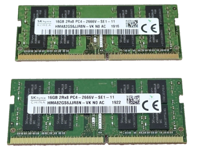 Hynix HMA82GS6JJR8N-VK 16GB PC4-21300 (DDR4-2666) SO-DIMM Memory