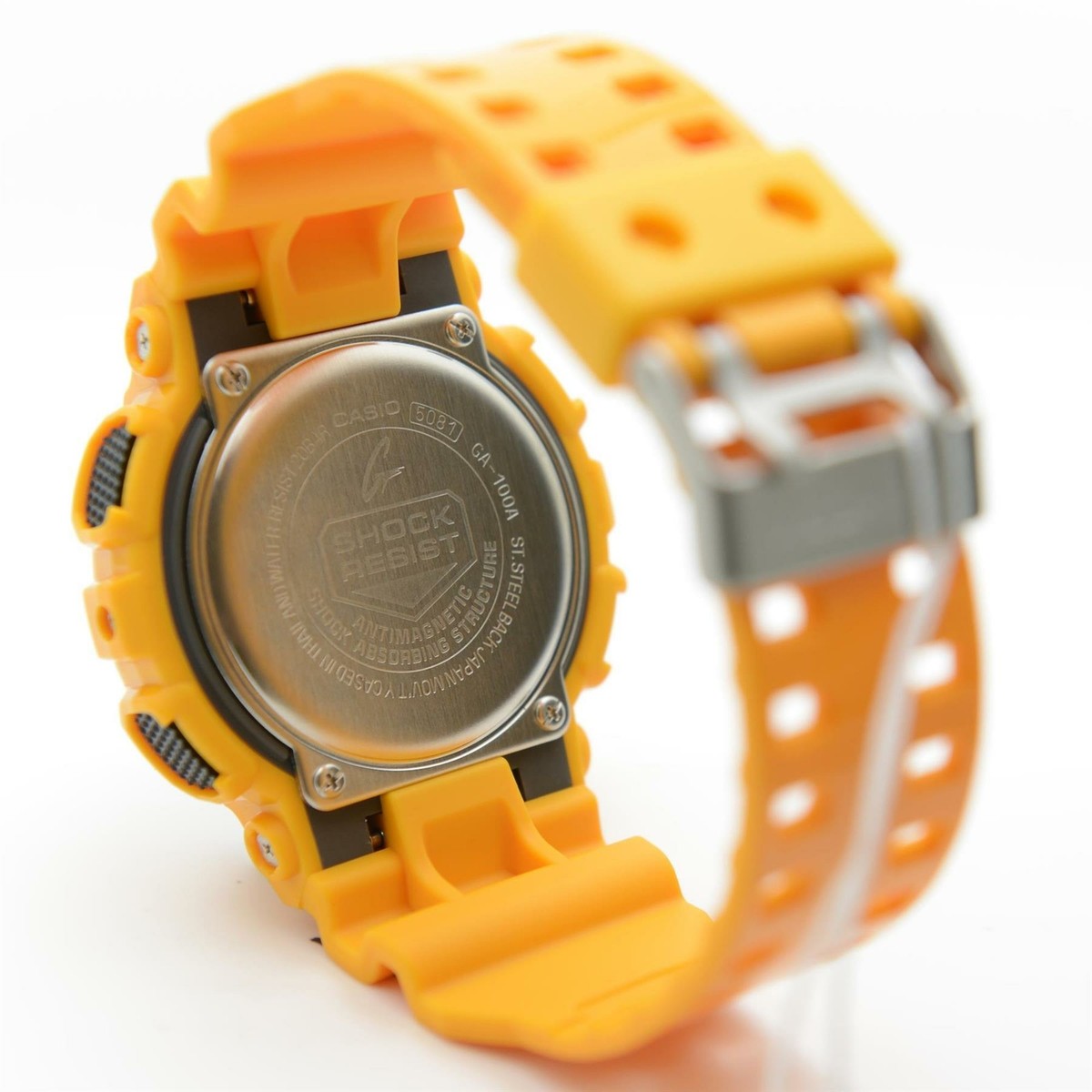 Casio G-Shock GA-100A-9A Yellow Large Standard Analog Digital